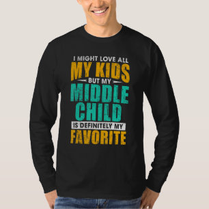 Camiseta Meu filho do meio é meu favorito Pai Favorito