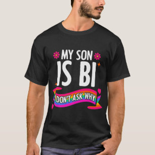Camiseta Meu Filho é Bi Não Pergunto LGBTQ Lésbica Gay Tran