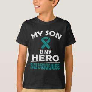 Camiseta Meu Filho É Meu Herói Conscientização sobre a Sínd