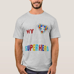 Camiseta Meu Filho É Meu Super Herói Favorito Autismo Pre