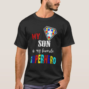 Camiseta Meu Filho É Meu Super-Herói Favorito Conscientizaç