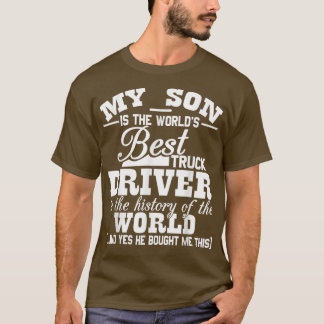 Camiseta Meu filho é o melhor motorista de caminhão do mund
