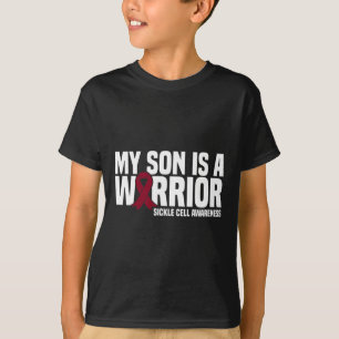 Camiseta Meu Filho É Um Guerreiro Burgundy Friso Célula Fal