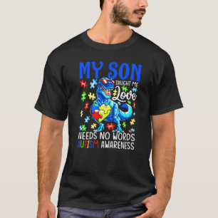 Camiseta Meu Filho Me Ensinou Amor Não Precisa de Palavras 