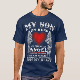 Camiseta Meu Filho Meu Herói Meu Anjo Guardião Em Lembran