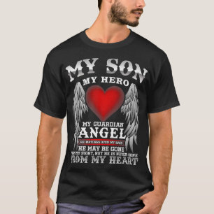 Camiseta Meu filho, meu herói, meu anjo guardião em memória
