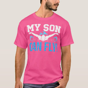 Camiseta Meu Filho Pode Voar Natação Mãe Nadando Nadando Na