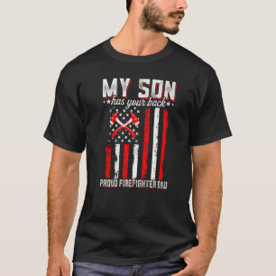 Camiseta Meu Filho Tem Seu Pai De Bombeiros Orgulhento De V