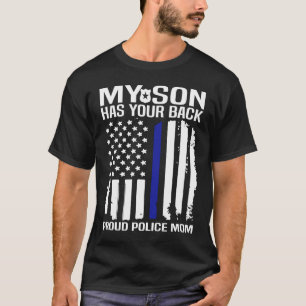 Camiseta Meu Filho Tem Sua Mãe De Polícia Orgulhosa