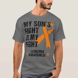 Camiseta Meu Filhos Luta é Minha Luta Contra a Leucemia Con