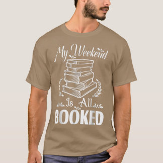 Camiseta Meu Fim de Semana é Todos Leitores do Livro Engraç