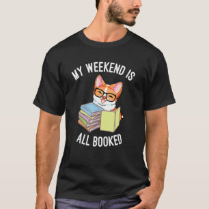 Camiseta Meu Fim de Semana Está Todo Reservado Livro de Cor