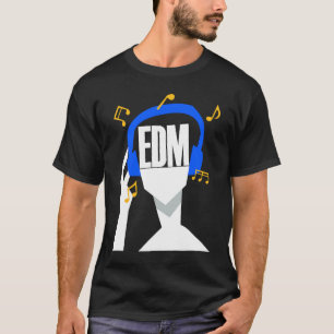Camiseta Meu fone de ouvido toca apenas EDM