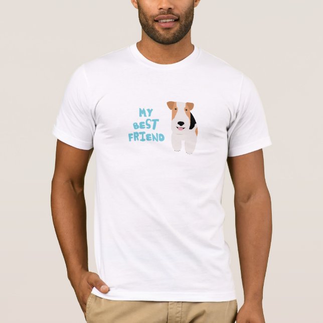 Camiseta Meu Fox Terrier do fio do melhor amigo (Frente)