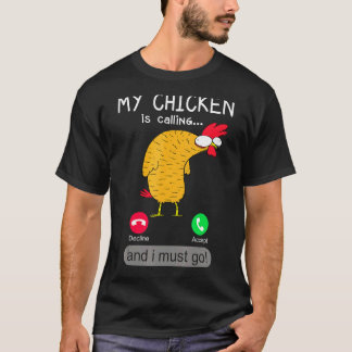 Camiseta Meu Frango Está Chamando - Telefone de Fazendeiro