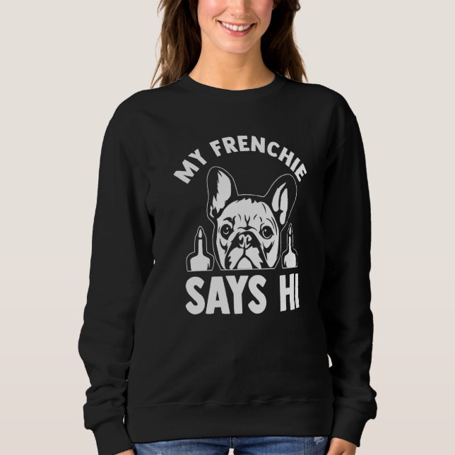 Camiseta Meu Frenchie Diz Olá Dono do Frenchie (Frente)