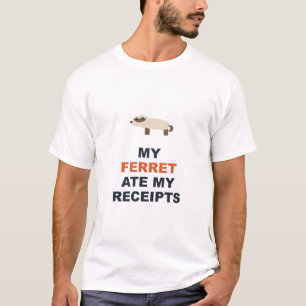 Camiseta Meu Furão Comeu Meus Recibos