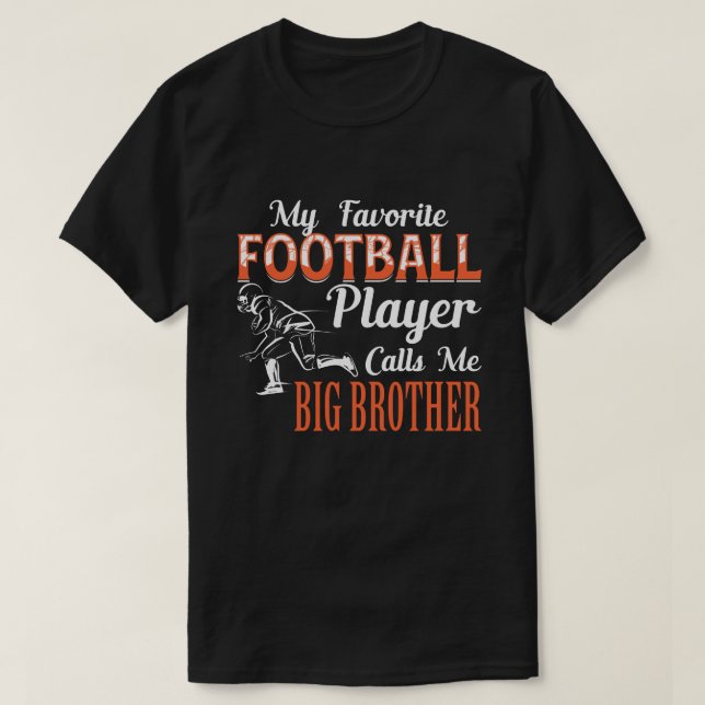 Camiseta Meu futebol favorito me chama de grandes pais irmã (Frente do Design)