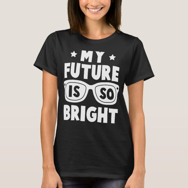 Camiseta Meu Futuro É Gráfico Brilhante (Frente)