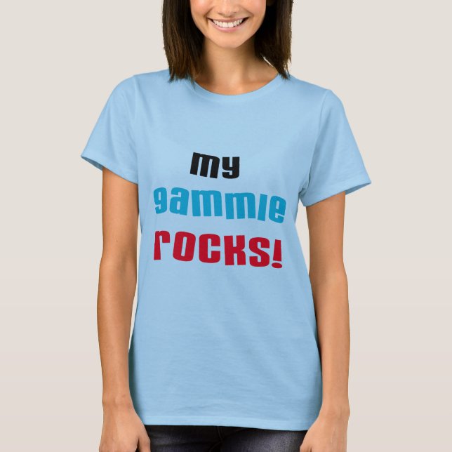 Camiseta Meu Gammie Rocks T shirts e presentes (Frente)