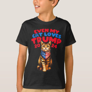 Camiseta Meu Gato ama Trump 2024