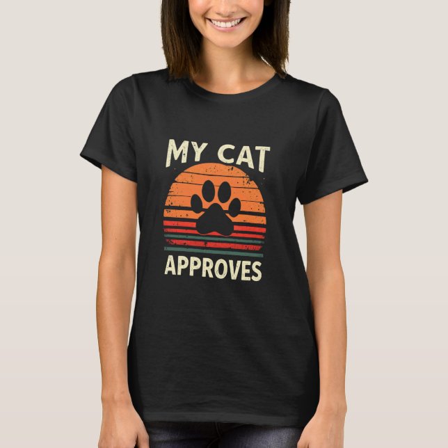 Camiseta MEU Gato APROVA Retro Gato (Frente)
