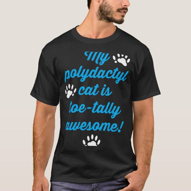 Camiseta Meu Gato de Polidátilo é Tally Incrível (Frente)