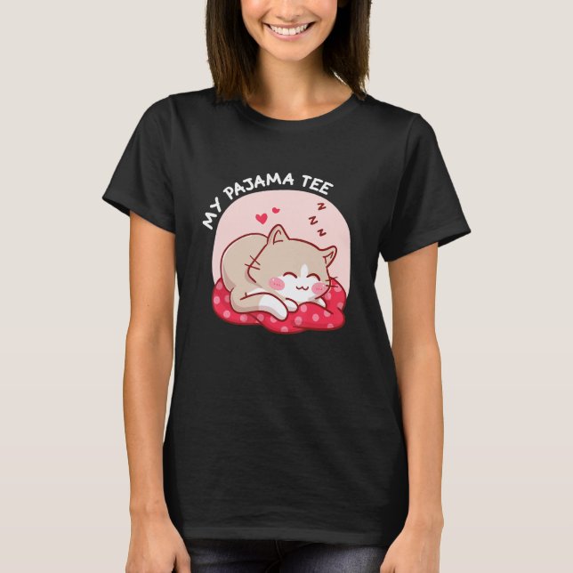 Camiseta Meu Gato de Teto do Pajama (Frente)
