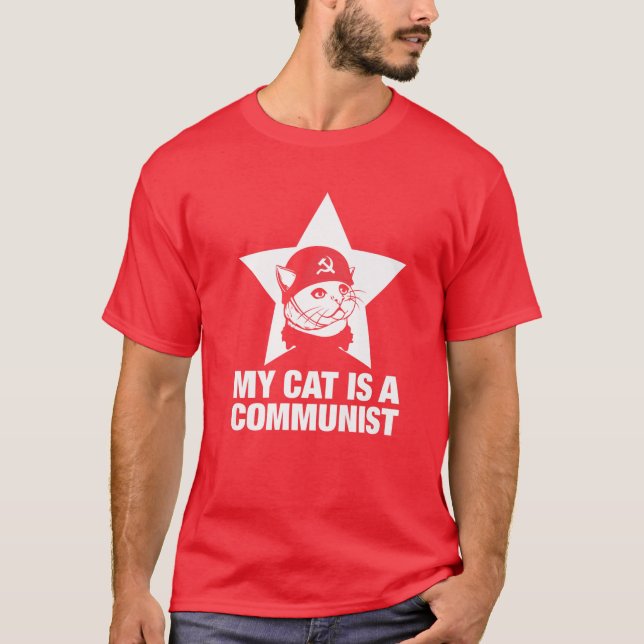 Camiseta Meu Gato É Comunista (Frente)