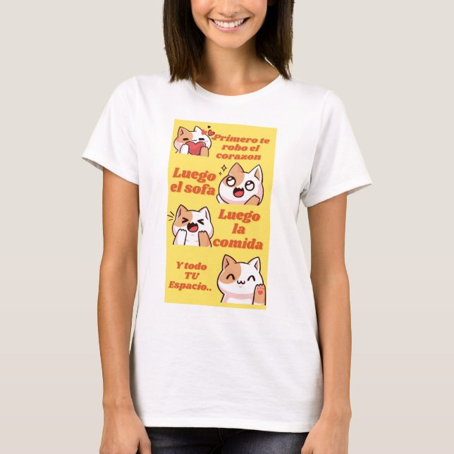 Camiseta meu gato é dono de tudo (Frente)