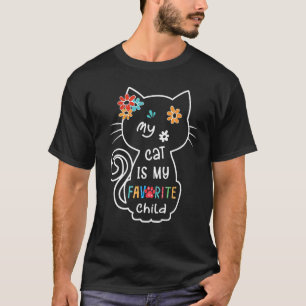 Camiseta Meu Gato é Filho Favorito Amo Gatos Gatos Amam An