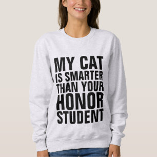 Camiseta MEU GATO É MAIS INTELIGENTE DO QUE SUA HONRA T-shi
