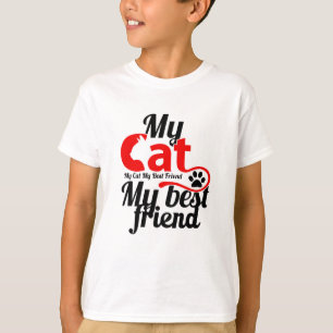 Camiseta Meu gato é meu melhor amigo