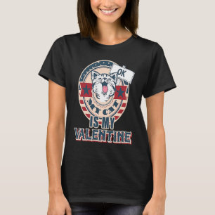 Camiseta Meu Gato é Meu Namorado Anti Dia dos Namorados