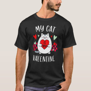 Camiseta Meu Gato É Meu Namorado Coração De Gatinho Dia Dos