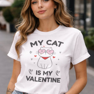 Camiseta Meu Gato É Meu Namorado Fofinho Amante de Gatos Ga