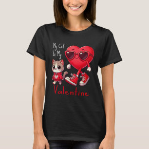 Camiseta Meu Gato É Meu Namorado Gato Engraçado Amante Cora