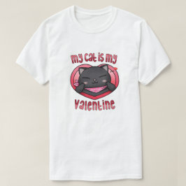 Camiseta Meu gato é meu Namorados Black Cat