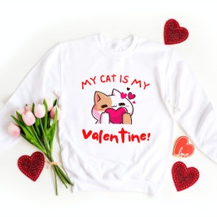 Camiseta Meu Gato é Meu Namorados Dia de os namorados do