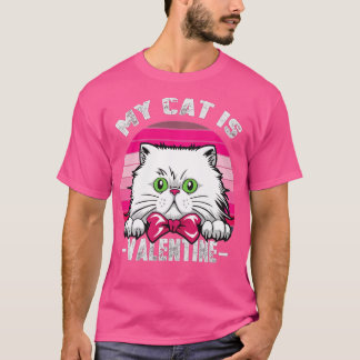 Camiseta Meu Gato É Meu Namorados Dia de os namorados Do Ga