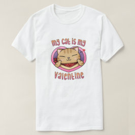 Camiseta Meu Gato é Meu Namorados Laranja Tabby