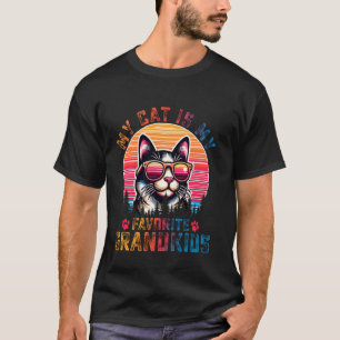 Camiseta Meu Gato É Meu Neto Favorito Humor Familiar Divert