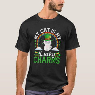Camiseta Meu Gato É Minha Sorte Charme Rua Engraçada De G