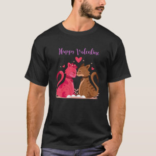 Camiseta Meu Gato É O Meu Namorados Dia de os namorados De