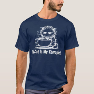 Camiseta Meu Gato É O Meu Terapista.