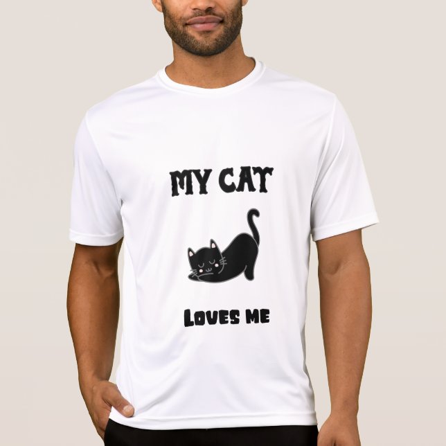 Camiseta Meu Gato Me Ama (Frente)