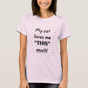 Camiseta Meu Gato Me Ama Esse Cabelo De Gato