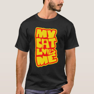 Camiseta Meu Gato Me Ama Meninas Mulheres Que Adoram Gatos