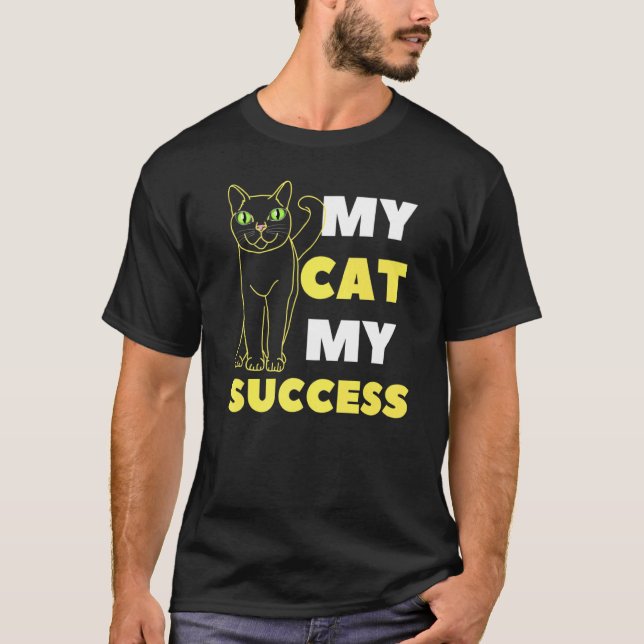Camiseta Meu Gato Meu Sucesso (Frente)