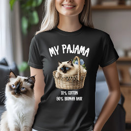 Camiseta Meu Gato Pajama Birman